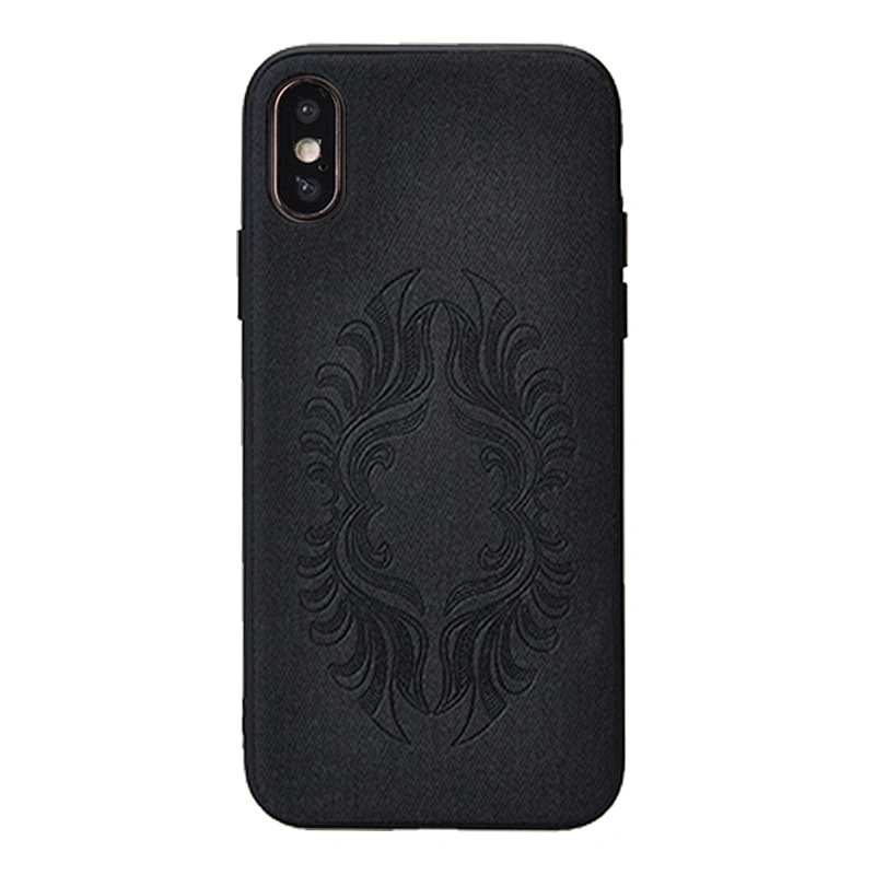 Embossing Phone Case PC+TPU 2in1 Phone Back Cover