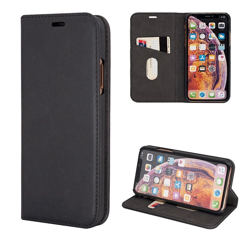 Leather Phone Flip Cover Phone Wallet Case Phone Book Case Card Slots