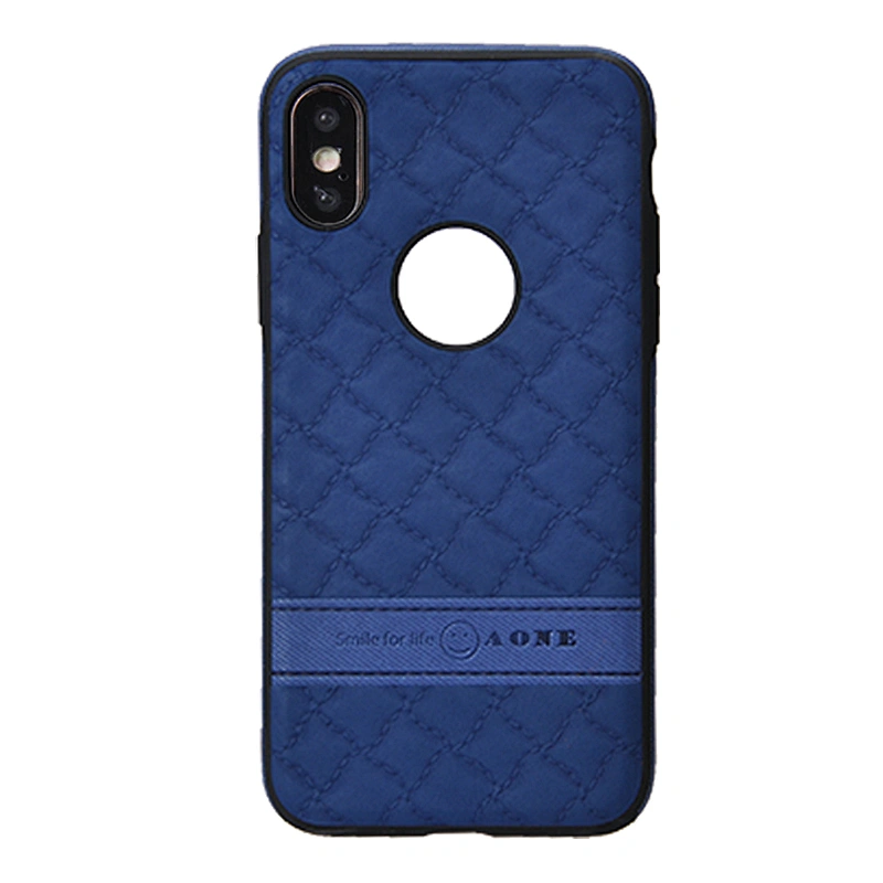Splicing Style Cell Phone Case Phone Cover With Brand Hole