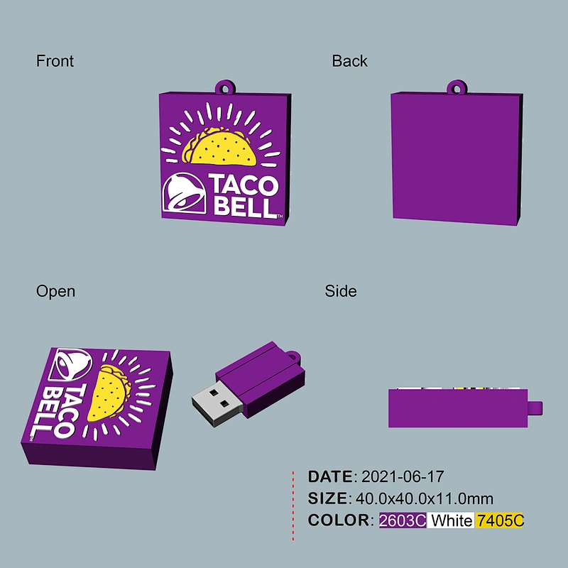 New Design 2D Shape Fancy USB Flash Drive