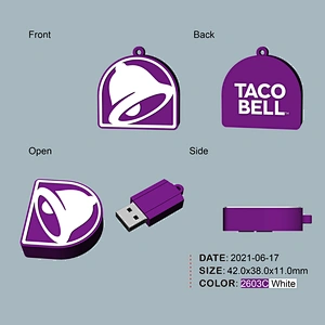 New Design 2D Shape Fancy USB Flash Drive