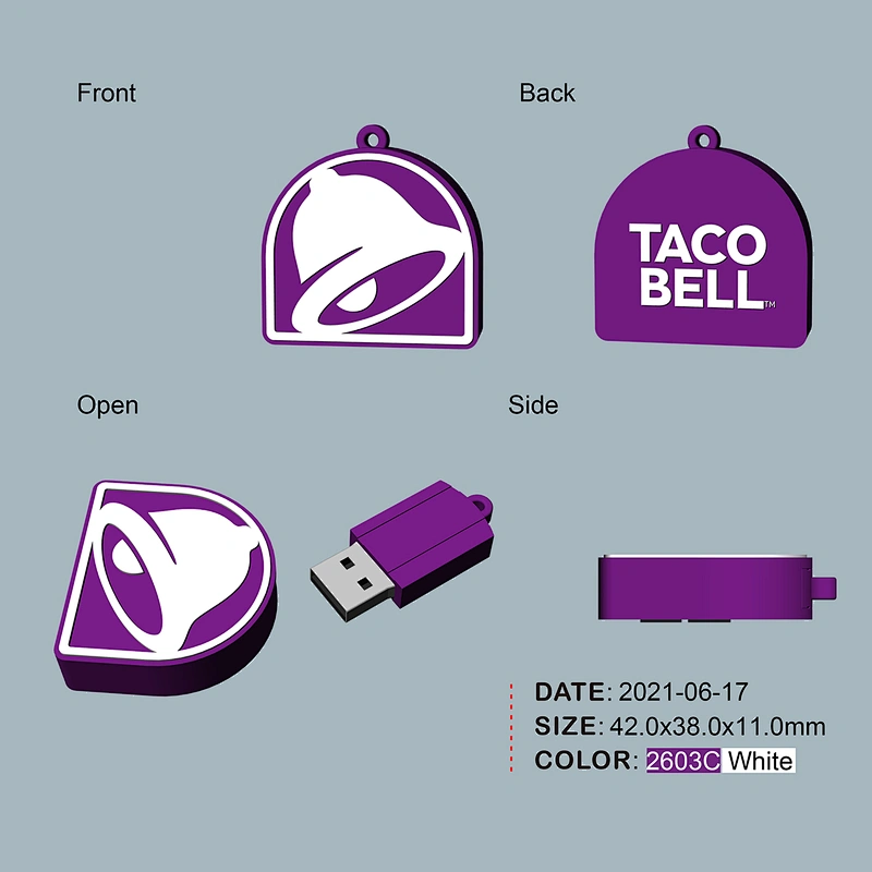 New Design 2D Shape Fancy USB Flash Drive