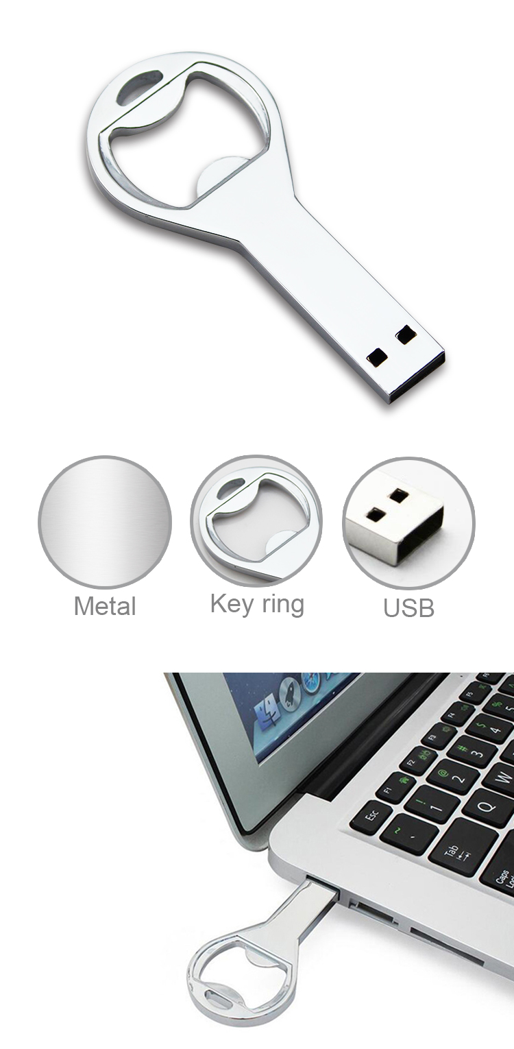 Custom Metal Pendrive Key Usb Flash Drive 2Tb Stick Metal