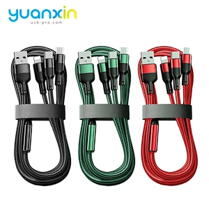 3 in 1 Fast 3A braided Charging Cable