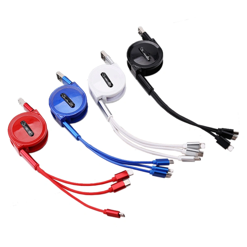 Custom retract ABS charging cable