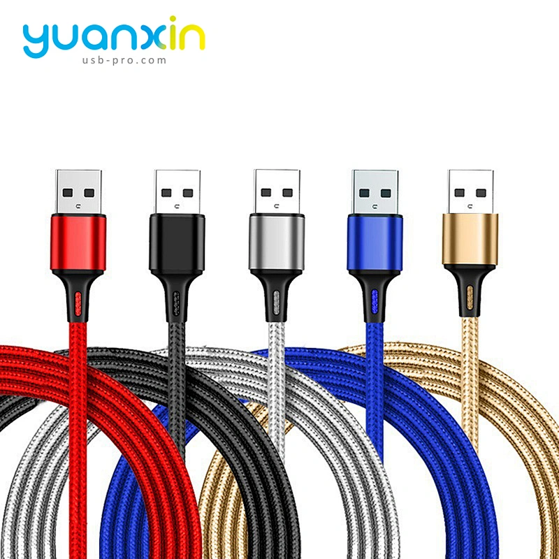 Custom 3 in 1 classic braided usb cabl