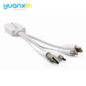 Custom Doming 4 in 1 TPE usb cable