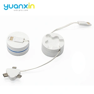 Custom Retract ABS charging cable