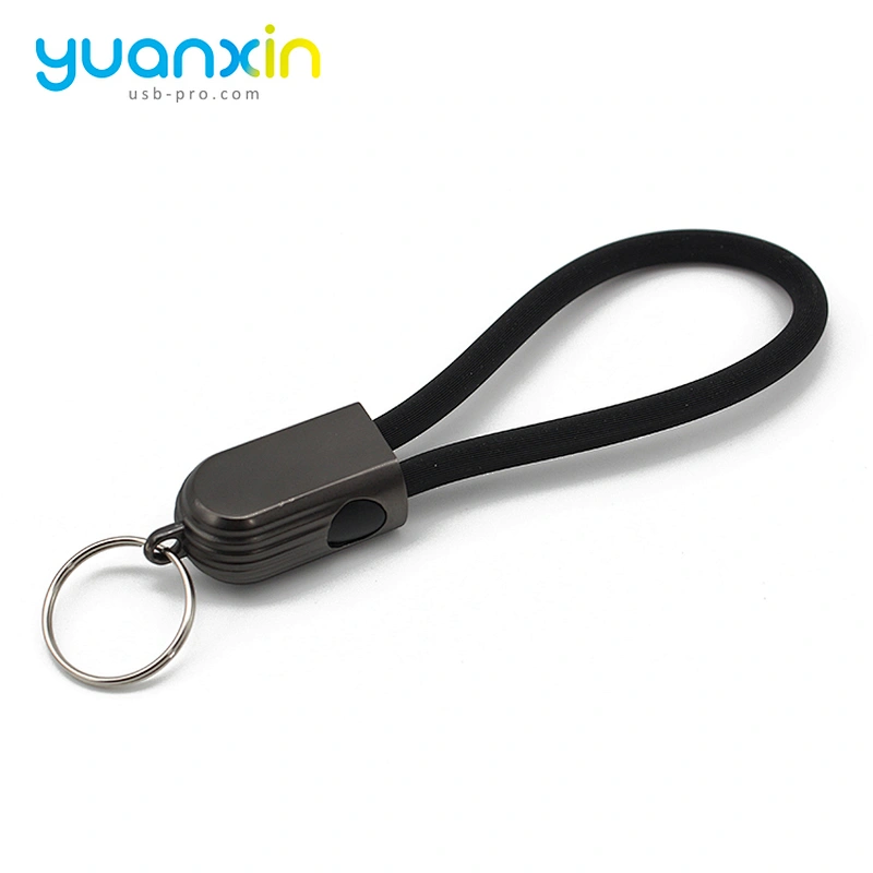 New PU keychain charging cable