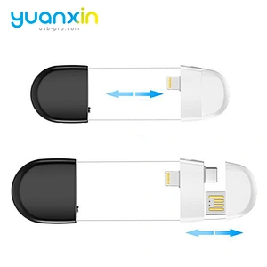 ABS+TPE retract charging cable