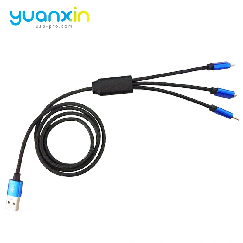 Custom LED logo 100cm 3 in 1 Illume Charging Cable