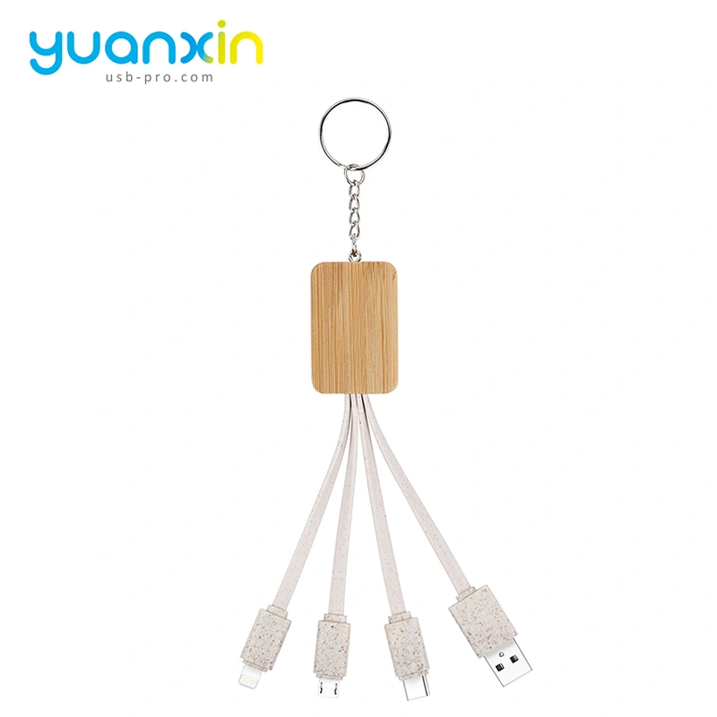 Eco keychain usb cable
