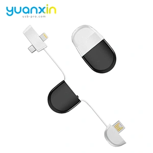 ABS+TPE retract charging cable