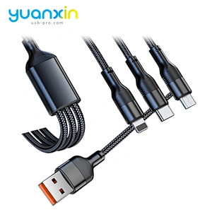 3 in 1 Fast 3A braided Charging Cable