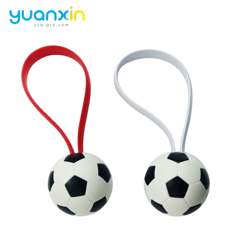 Football design Micro keychain usb cable