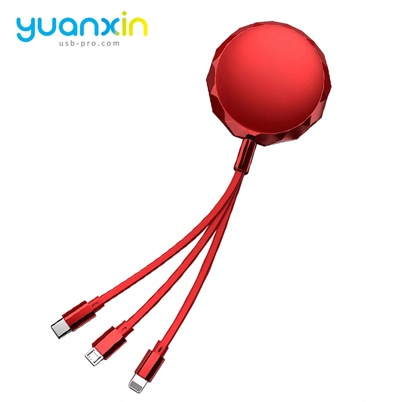 Fast round retract Charging Cable