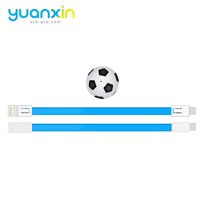 Football design Micro keychain usb cable