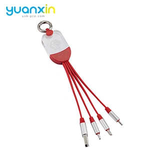Custom LED Logo Acrylic+TPE Illume Charging Cable