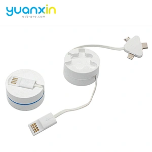 Custom Retract ABS charging cable