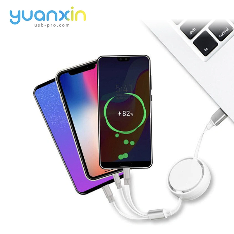 Custom retract ABS charging cable