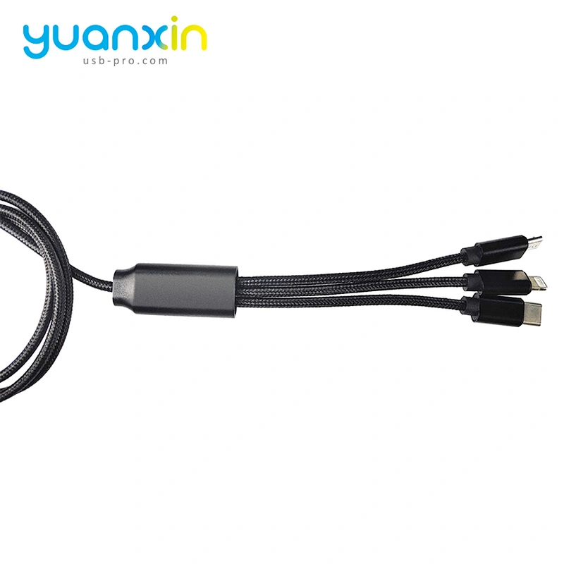 Custom LED logo 100cm 3 in 1 Illume Charging Cable