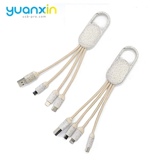 Eco 4 in 1 keychain usb cable