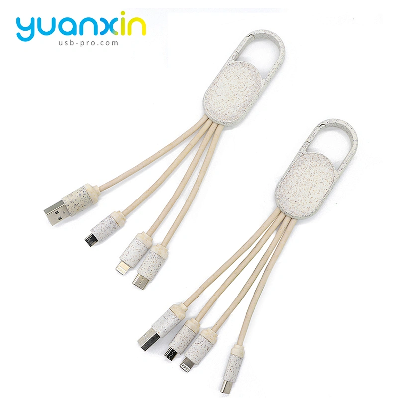Eco 4 in 1 keychain usb cable