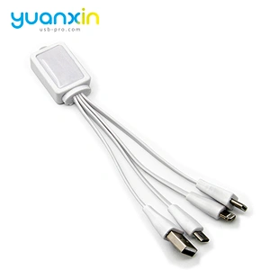 Custom Doming 4 in 1 TPE usb cable