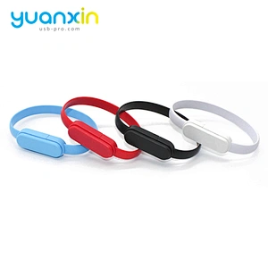 Custom TPE  wristband micro usb cable