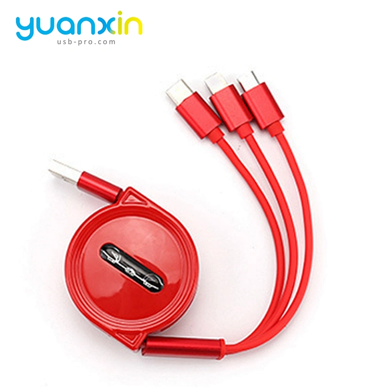 Custom retract ABS charging cable