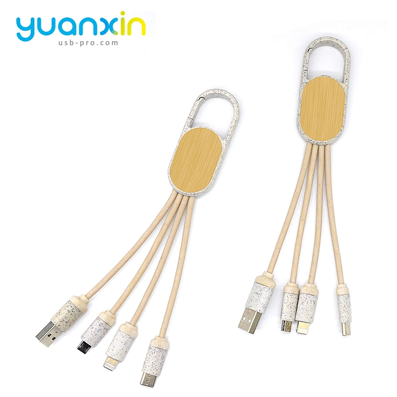 Eco 4 in 1 keychain usb cable