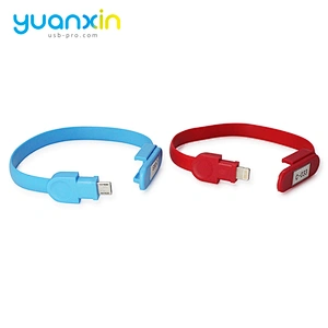 Custom TPE  wristband micro usb cable