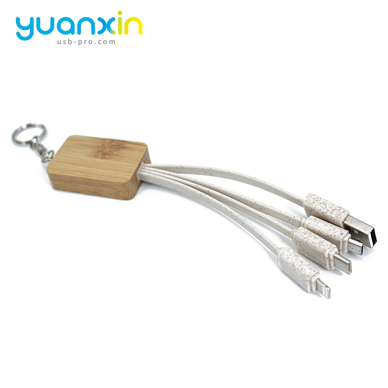 Eco keychain usb cable