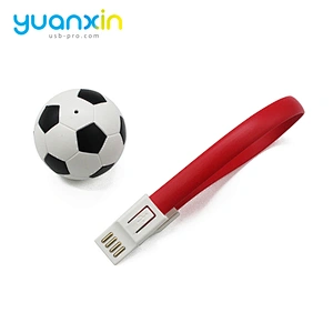 Football design Micro keychain usb cable