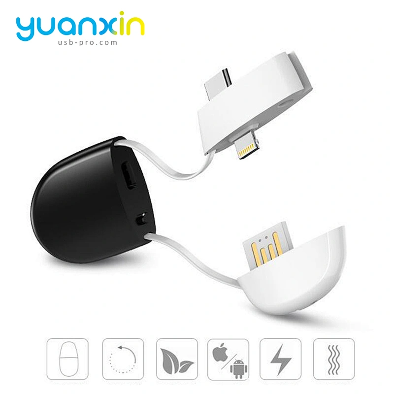 ABS+TPE retract charging cable