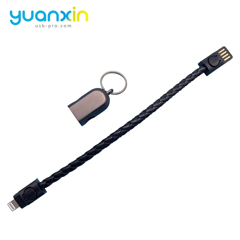 New PU keychain charging cable