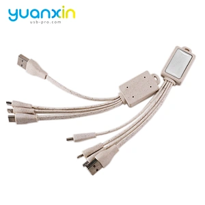 Custom doming Eco 4 in 1 usb cable
