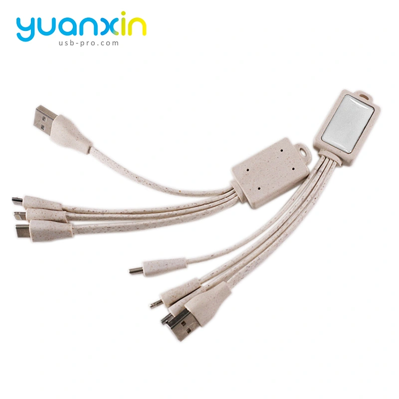 Custom doming Eco 4 in 1 usb cable