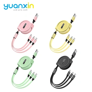 Custom retract ABS charging cable