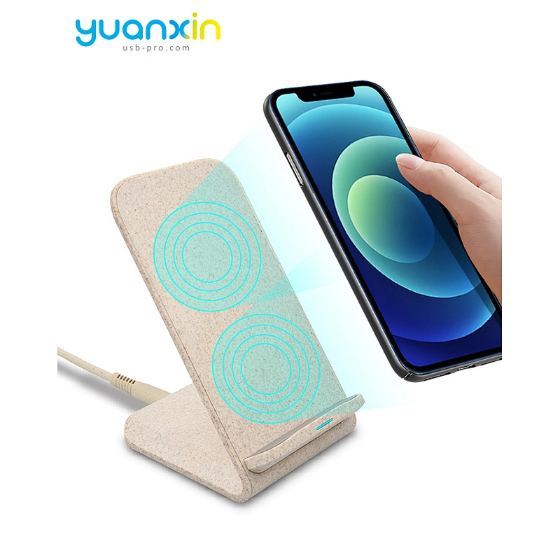 ECO Friendly Desktop Wireless Charger with phone holder