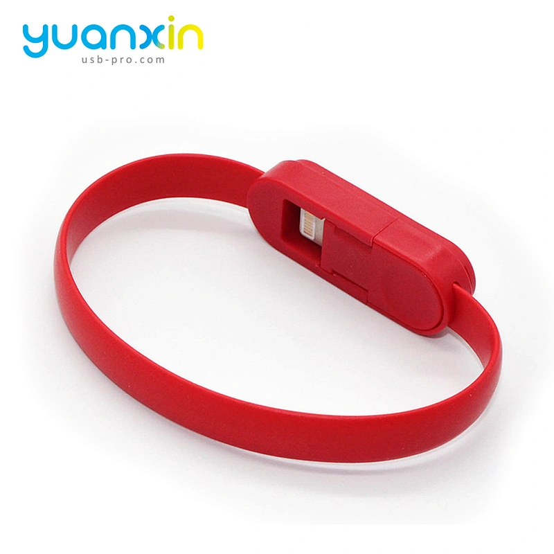 Custom TPE  wristband micro usb cable