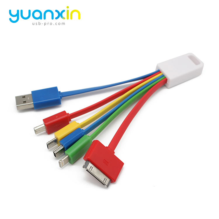 Custom 6 in 1 charging usb cable