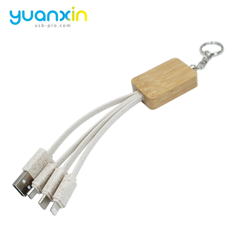 Eco keychain usb cable