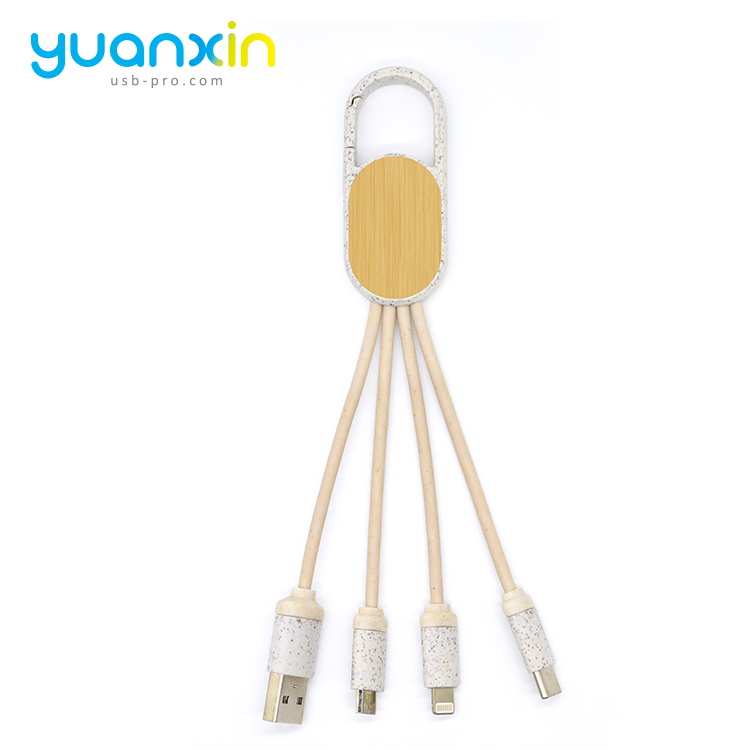 Eco 4 in 1 keychain usb cable