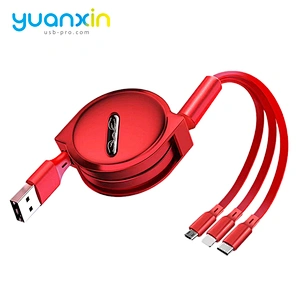 Custom retract ABS charging cable