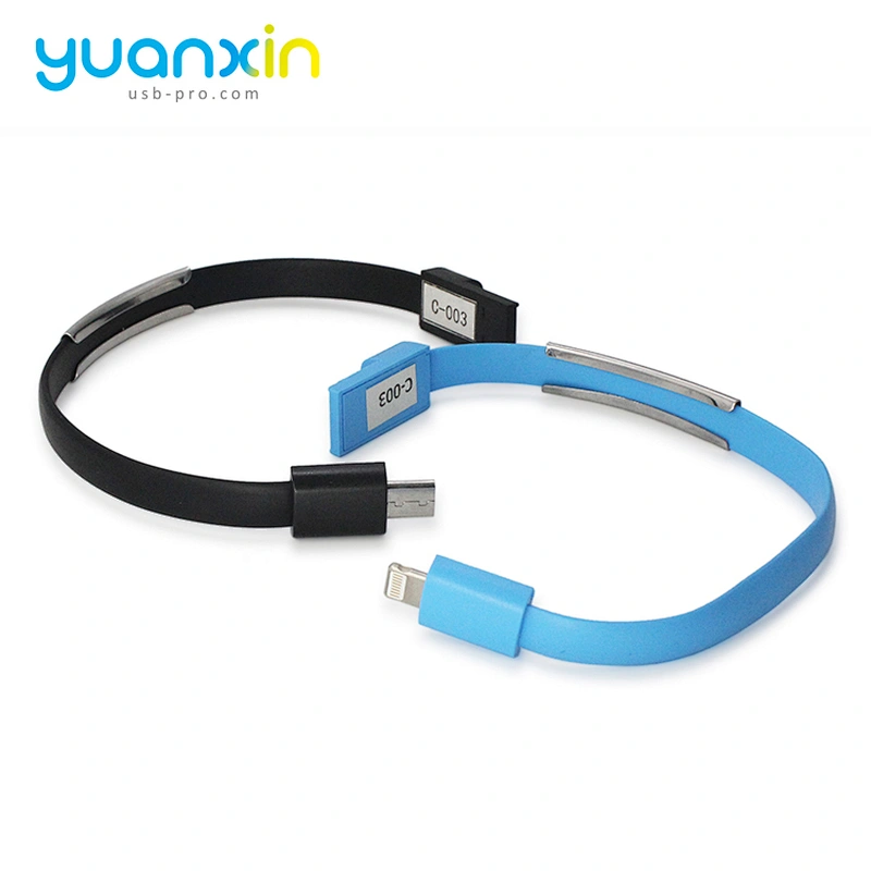 Custom ABS Micro wristband usb cable