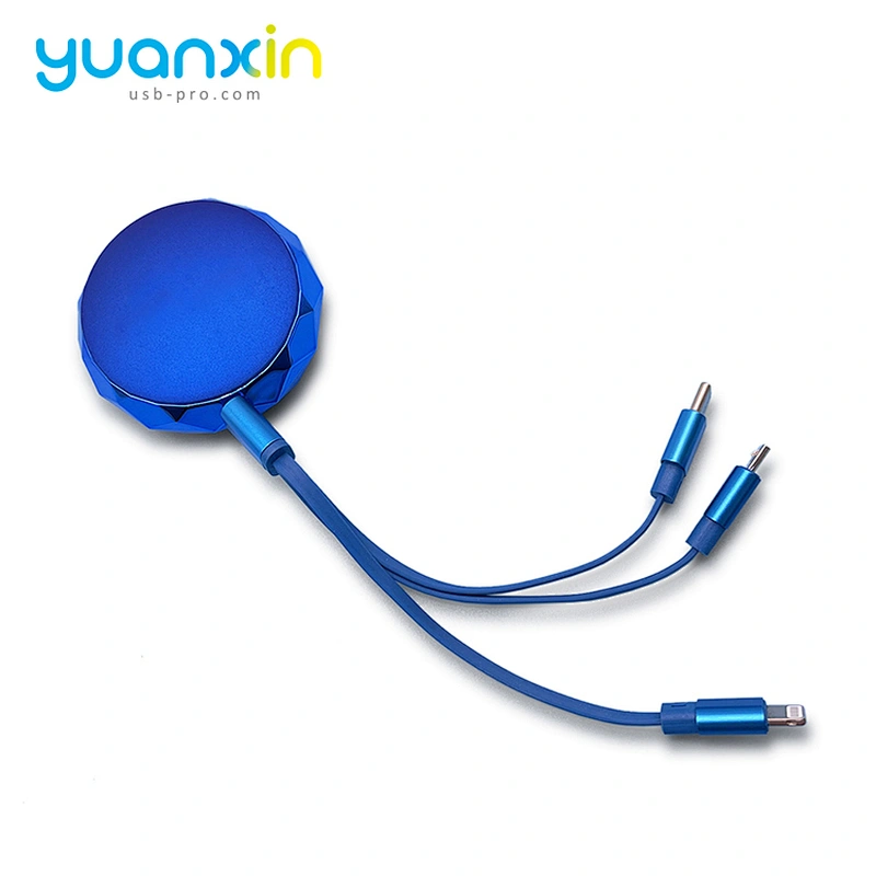 Fast round retract Charging Cable