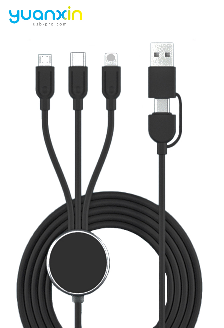 Custom LED logo 6 in 1 Illume Charging Cable
