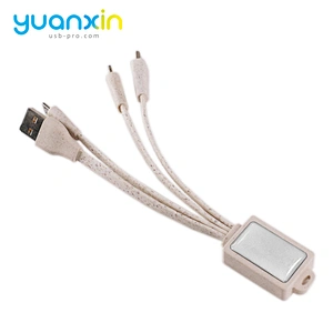 Custom doming Eco 4 in 1 usb cable