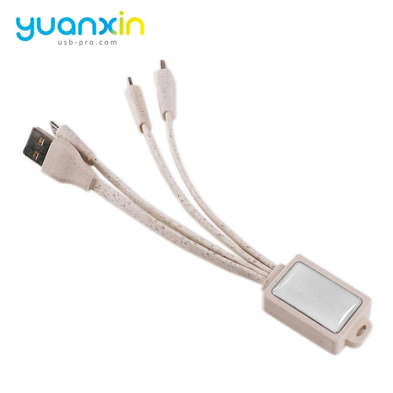 Custom doming Eco 4 in 1 usb cable